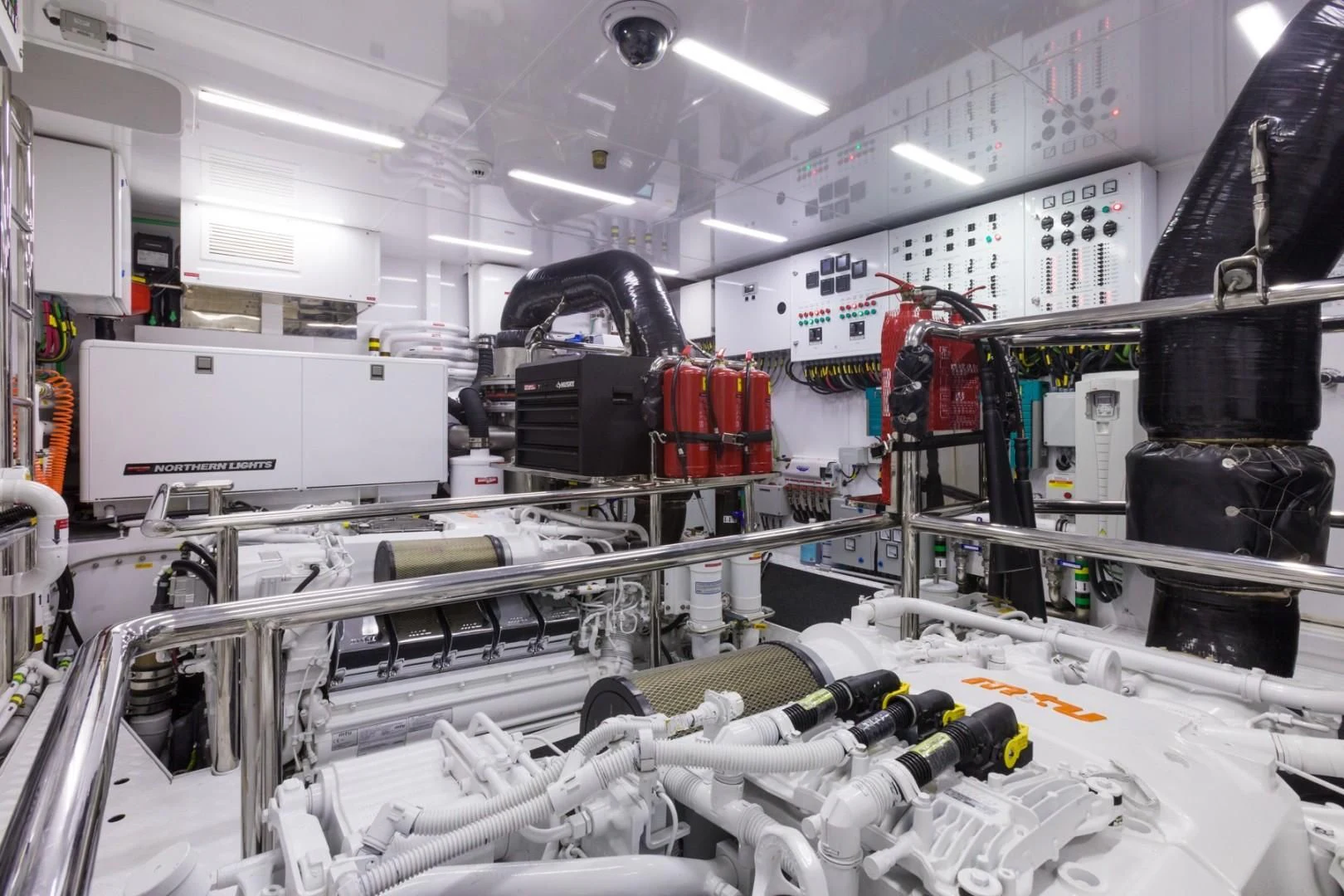 a room with machinery and equipment aboard GG Yacht for Sale