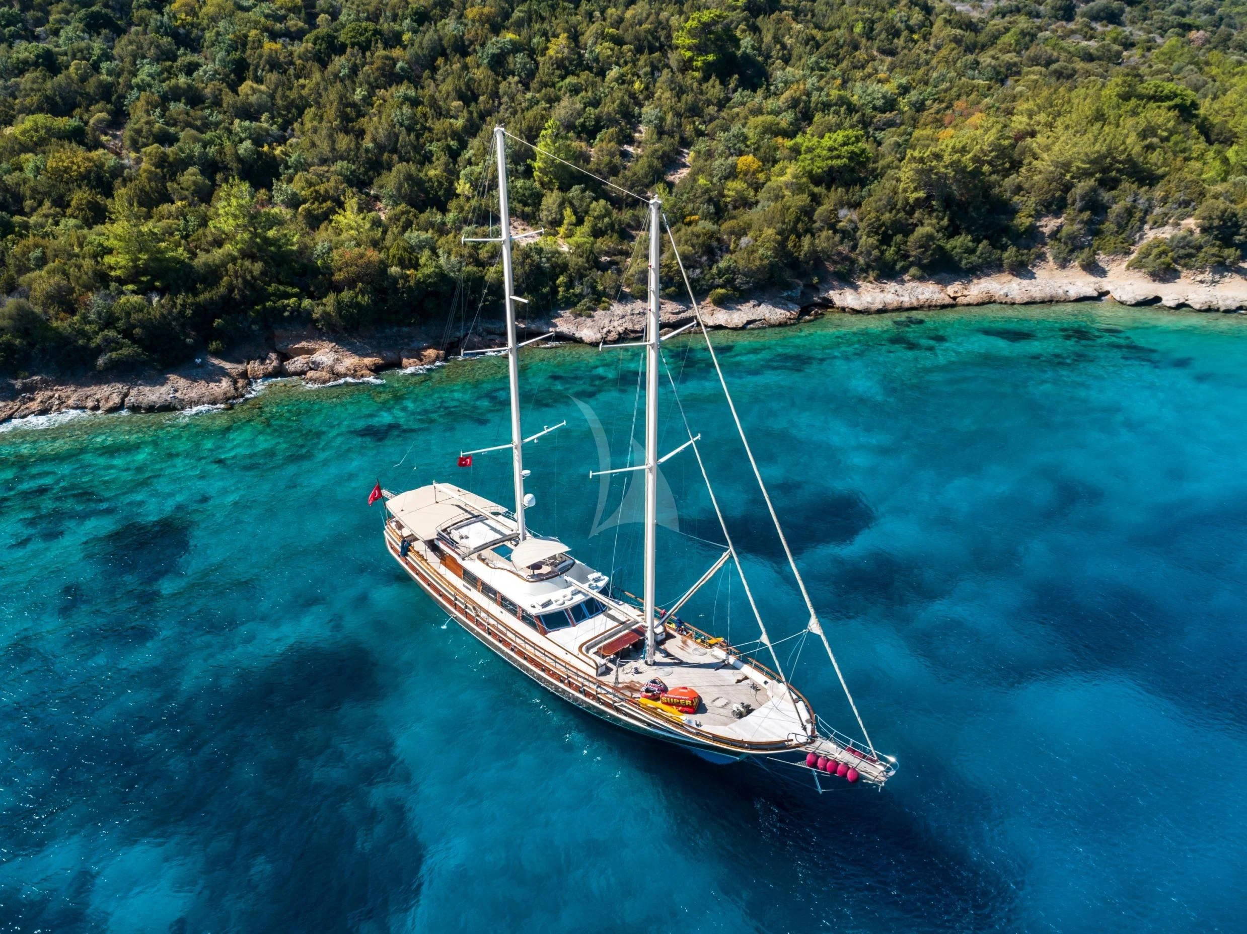 a boat on the water aboard DOUBLE EAGLE Yacht for Sale