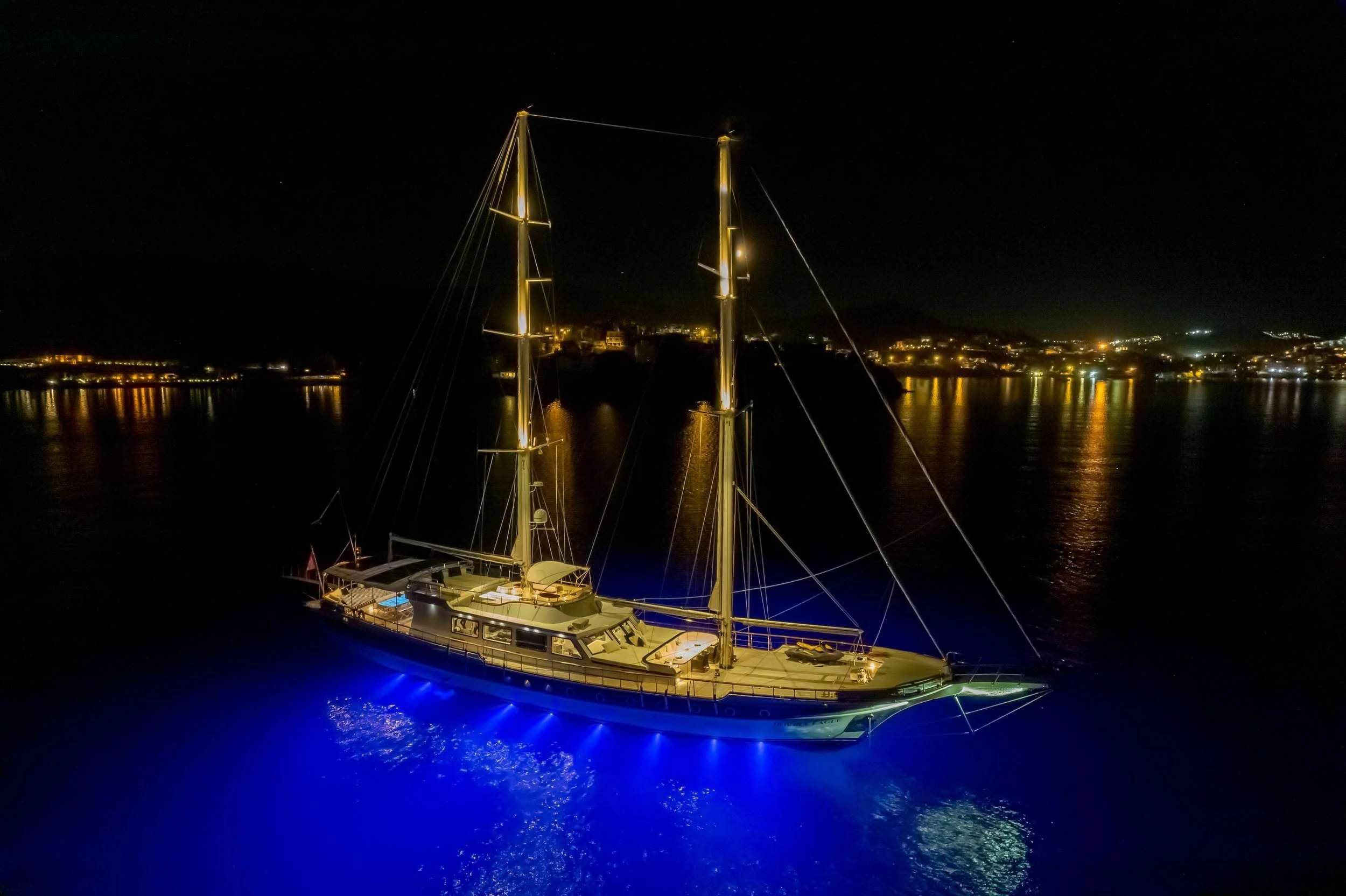 a boat on the water aboard DOUBLE EAGLE Yacht for Sale