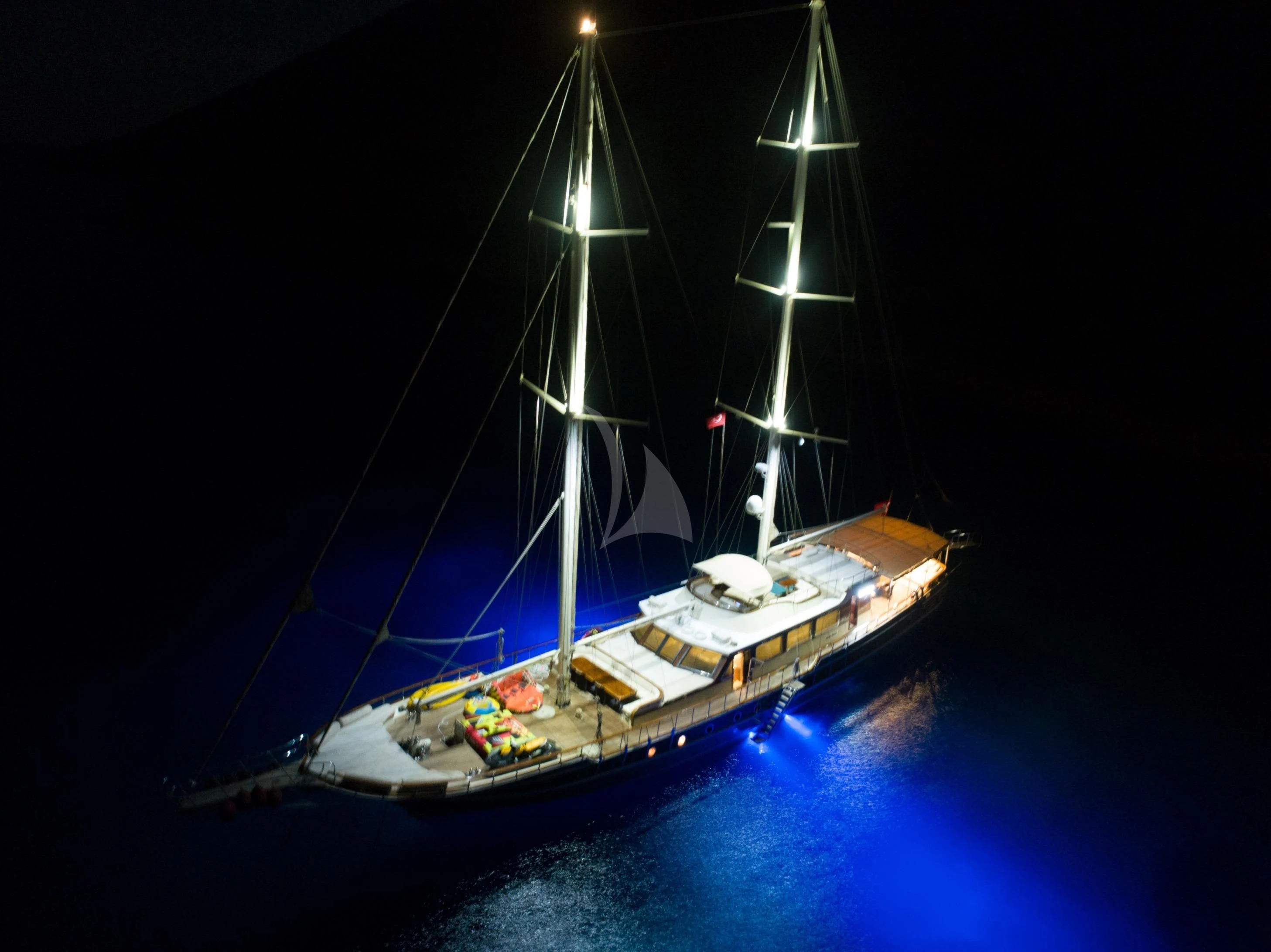 a boat with a large wheel aboard DOUBLE EAGLE Yacht for Sale