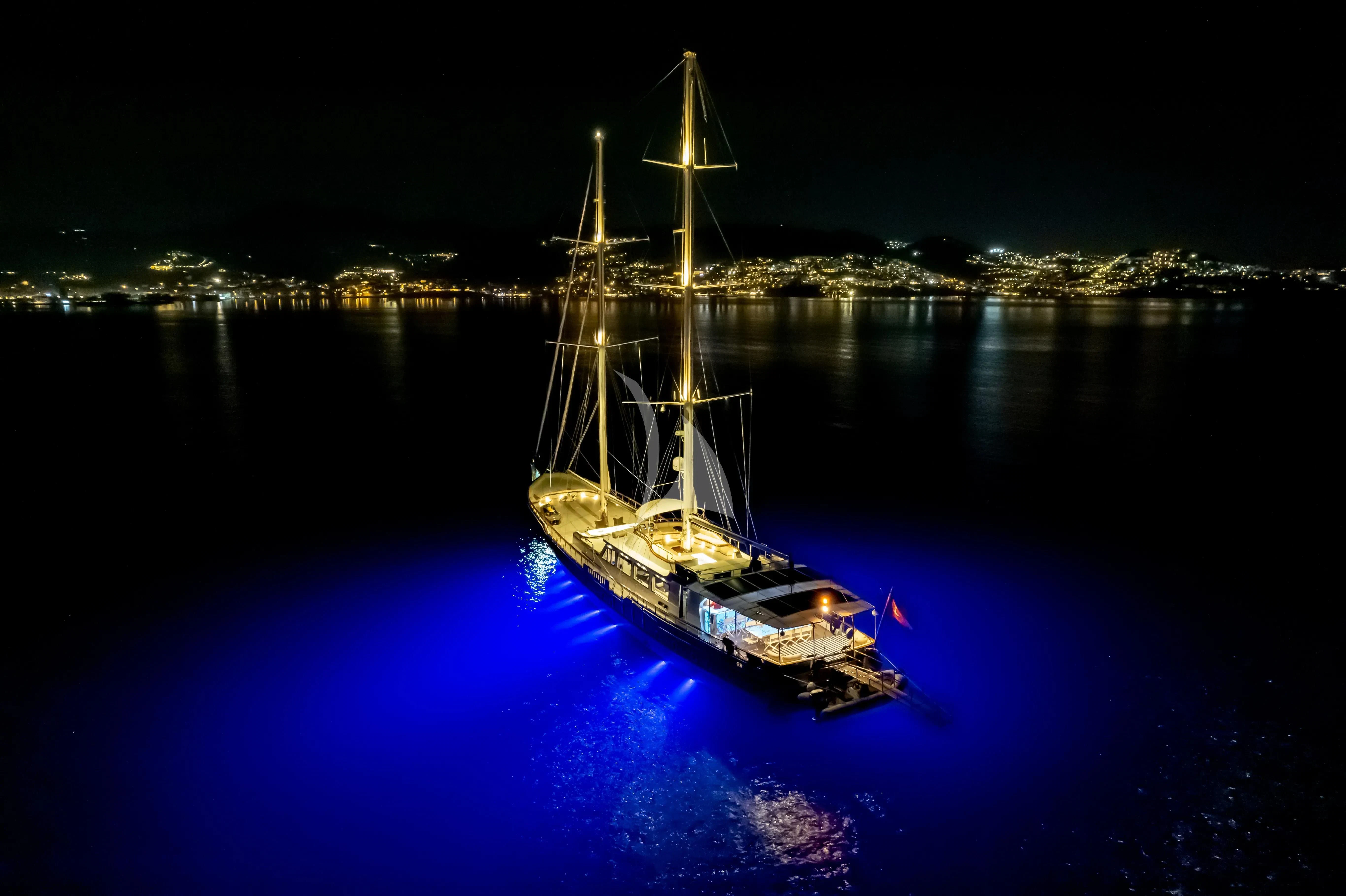 a boat in the water aboard DOUBLE EAGLE Yacht for Sale