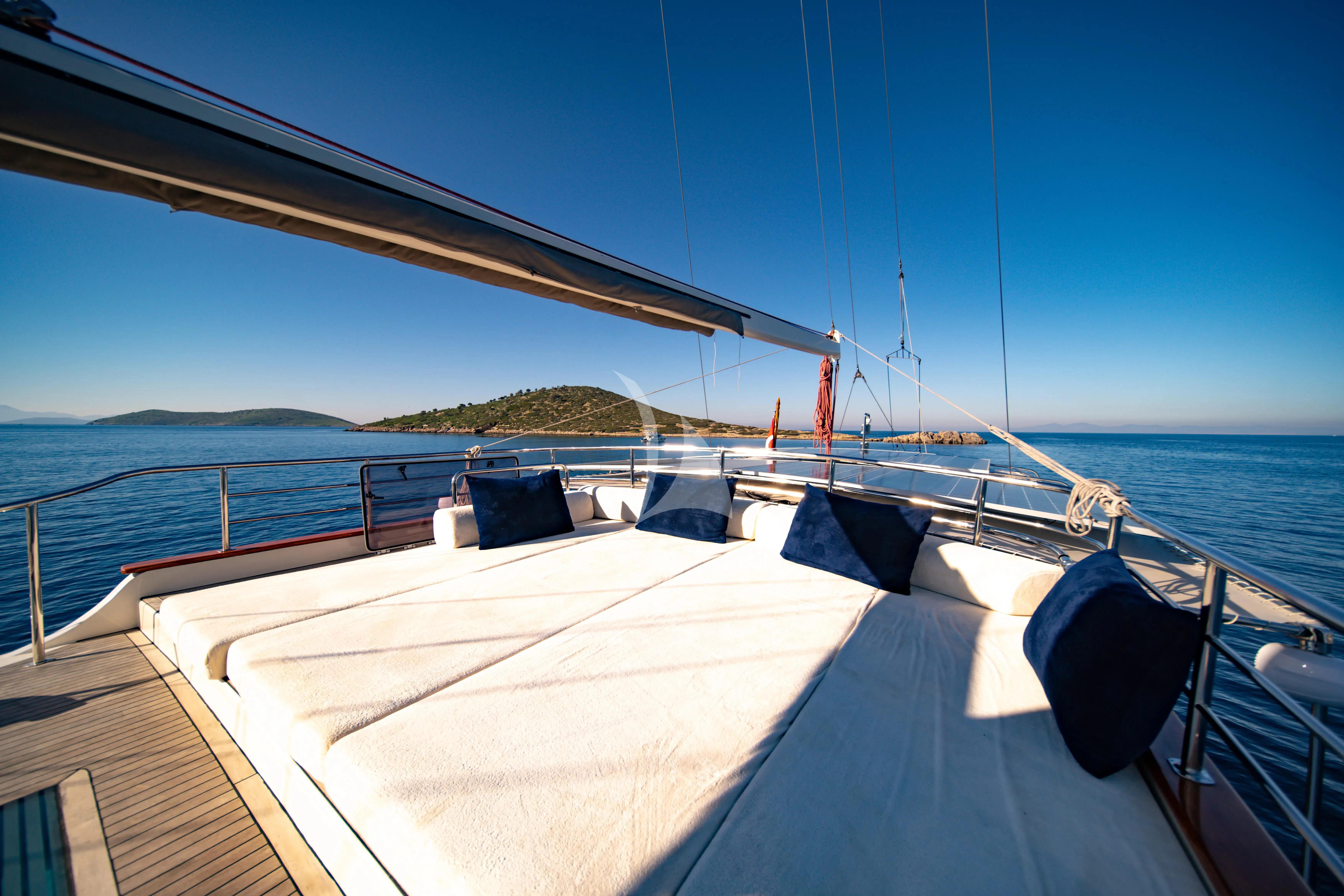 a boat on the water aboard DOUBLE EAGLE Yacht for Sale