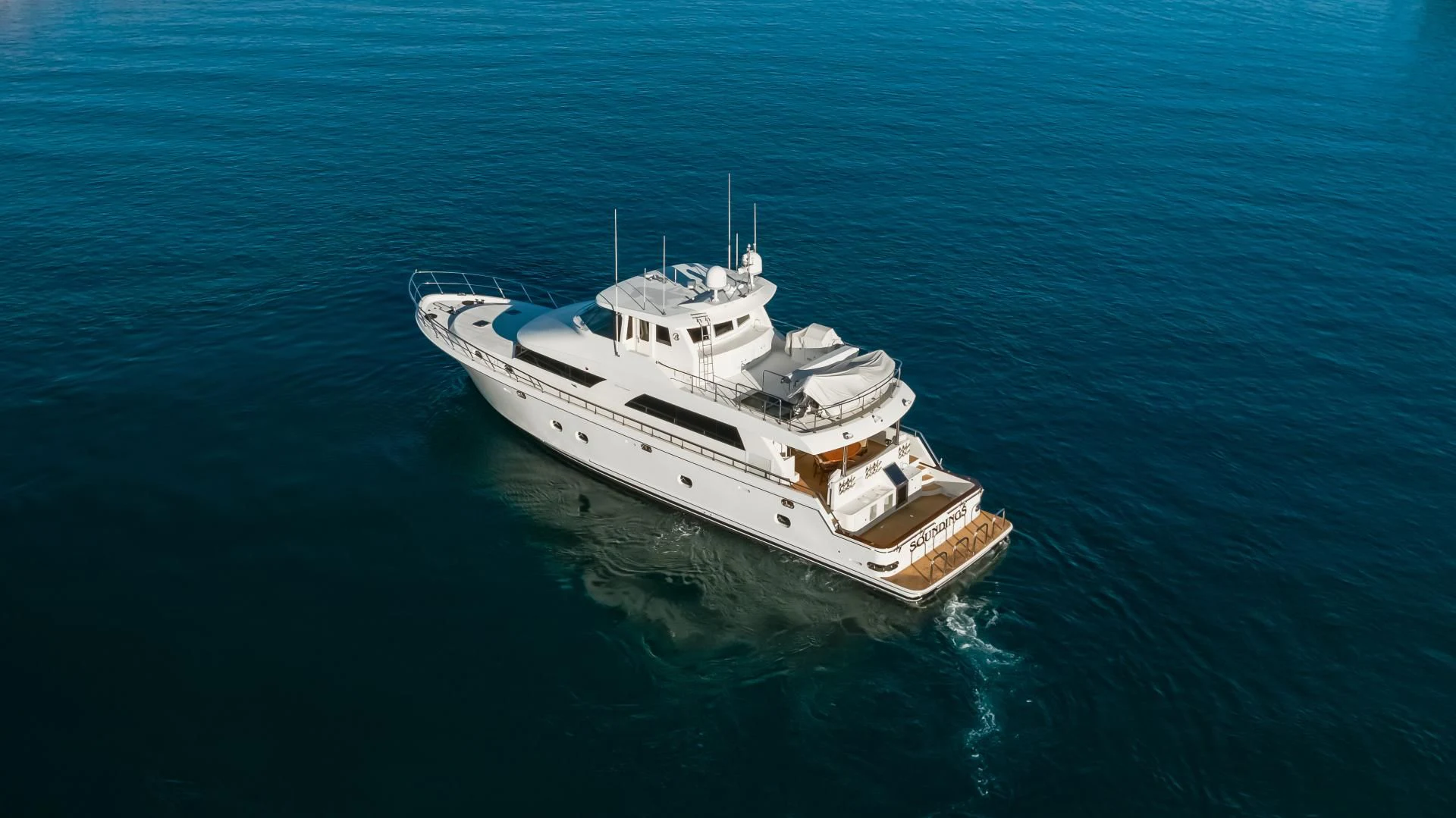a boat in the water aboard OBSESSION Yacht for Sale