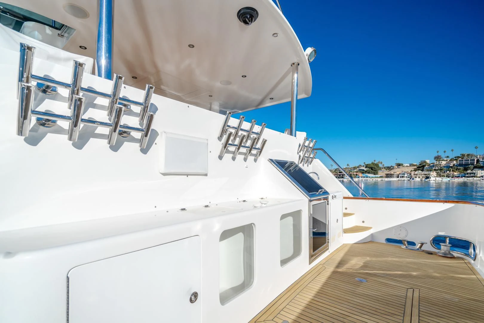 a boat on the water aboard OBSESSION Yacht for Sale