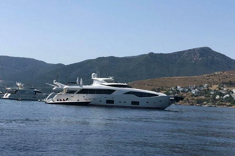 a boat on the water aboard HAPPY 2 Yacht for Sale