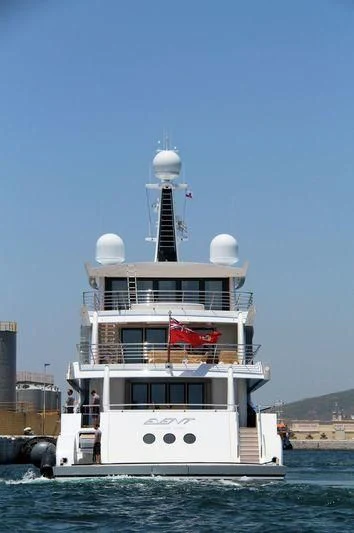 a large white ship with a tower aboard EVENT Yacht for Sale