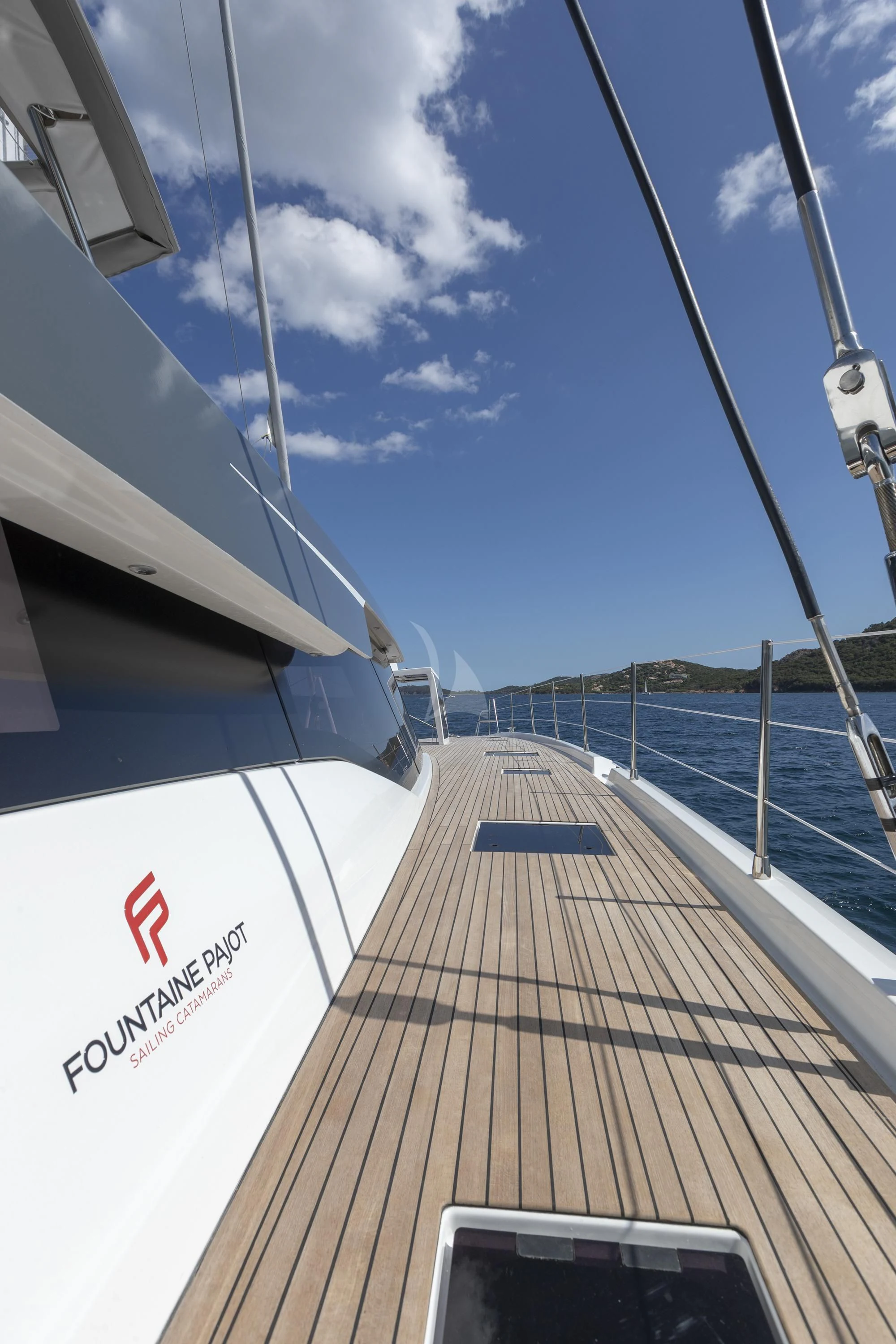a boat on the water aboard AETHER Yacht for Charter