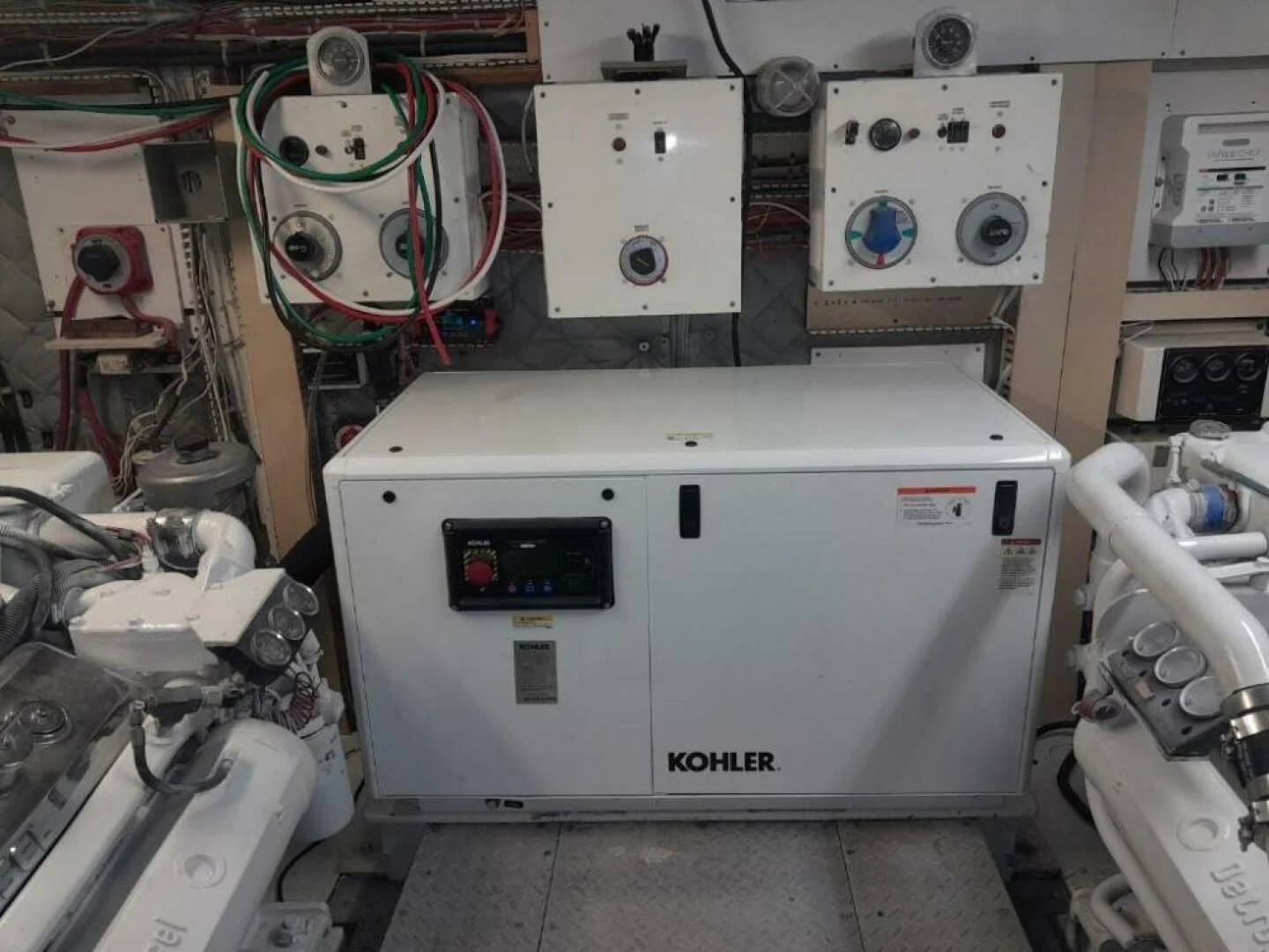 a machine in a room aboard MR. ED Yacht for Sale