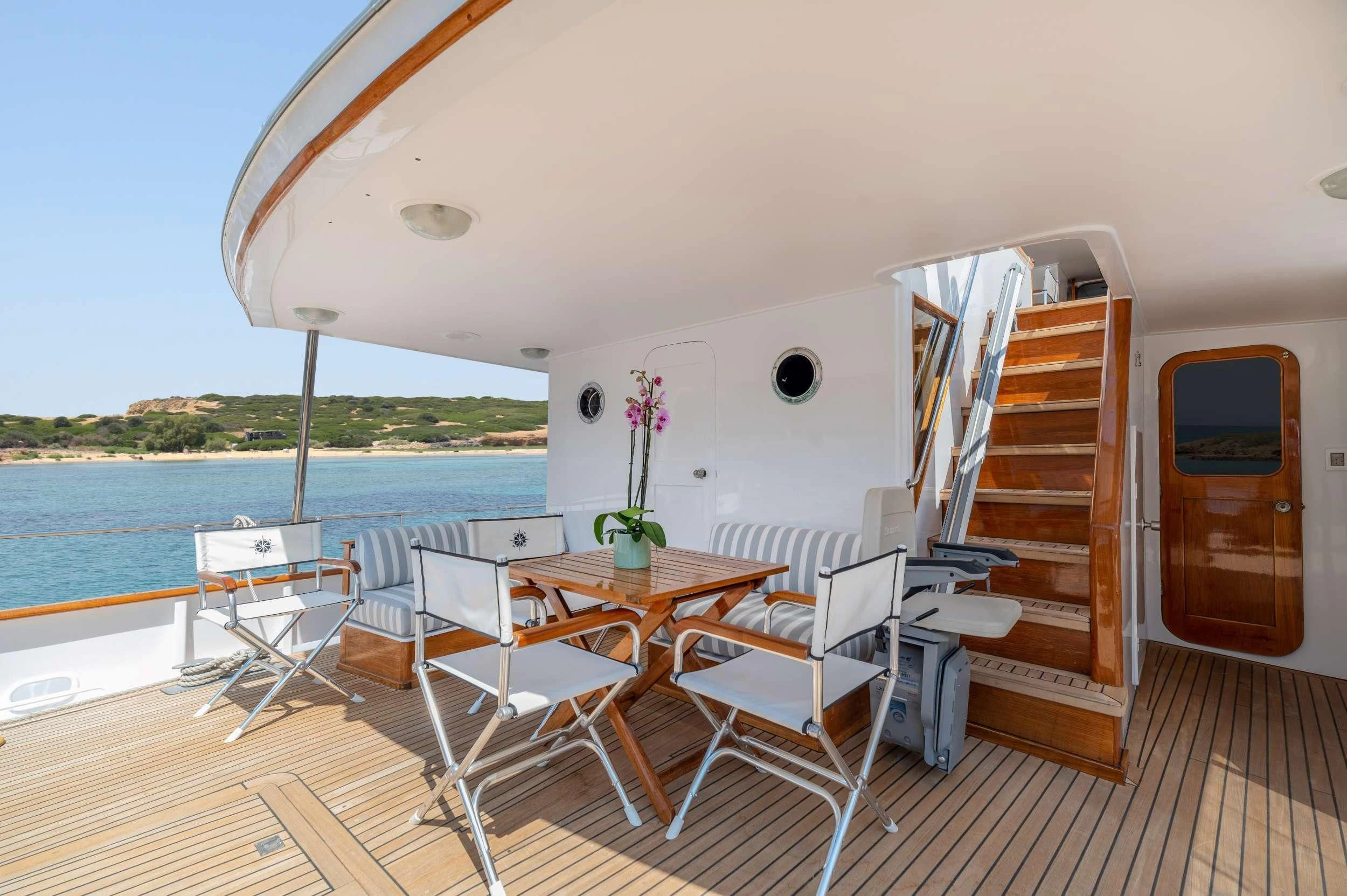 a boat on the water aboard TAKA Yacht for Sale