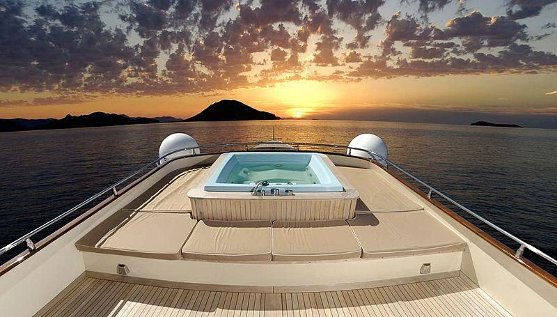 a boat on a body of water aboard MESERRET Yacht for Sale