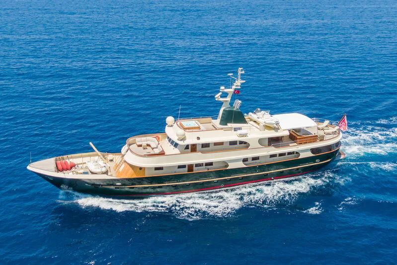 a boat on the water aboard MESERRET Yacht for Sale