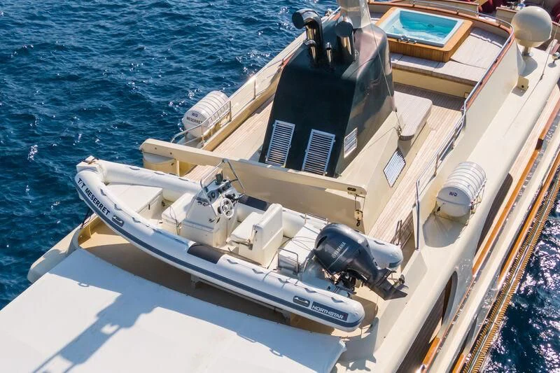 a boat on the water aboard MESERRET Yacht for Sale