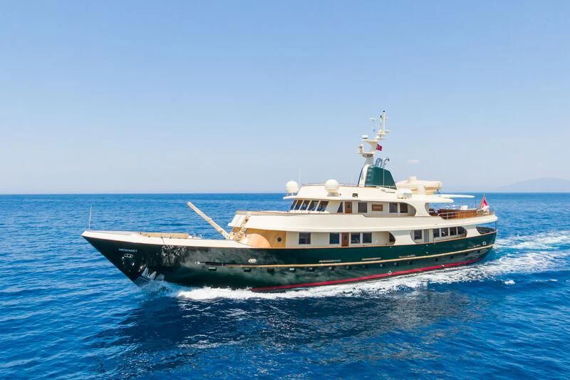 a boat on the water aboard MESERRET Yacht for Sale