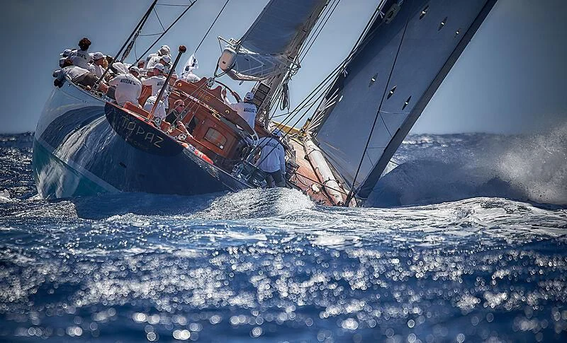 a boat on the water aboard TOPAZ Yacht for Sale