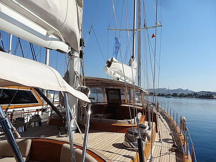 a boat with a sail aboard ILIOS Yacht for Sale