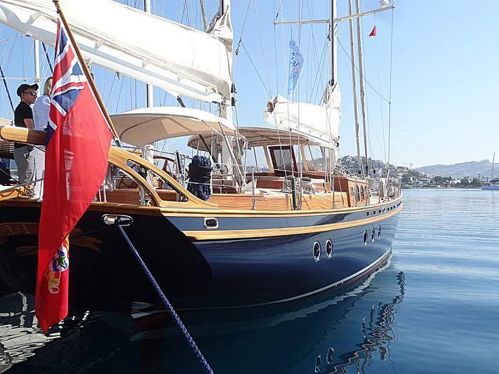 a boat on the water aboard ILIOS Yacht for Sale
