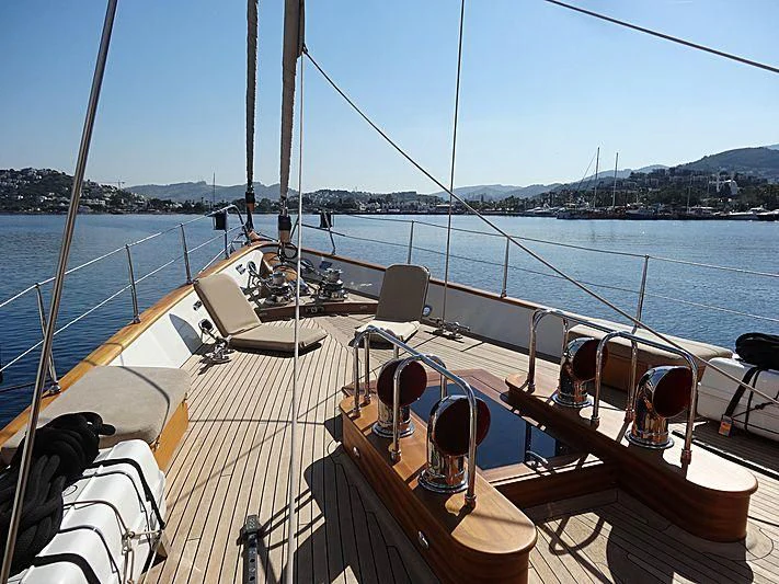 a boat on the water aboard ILIOS Yacht for Sale