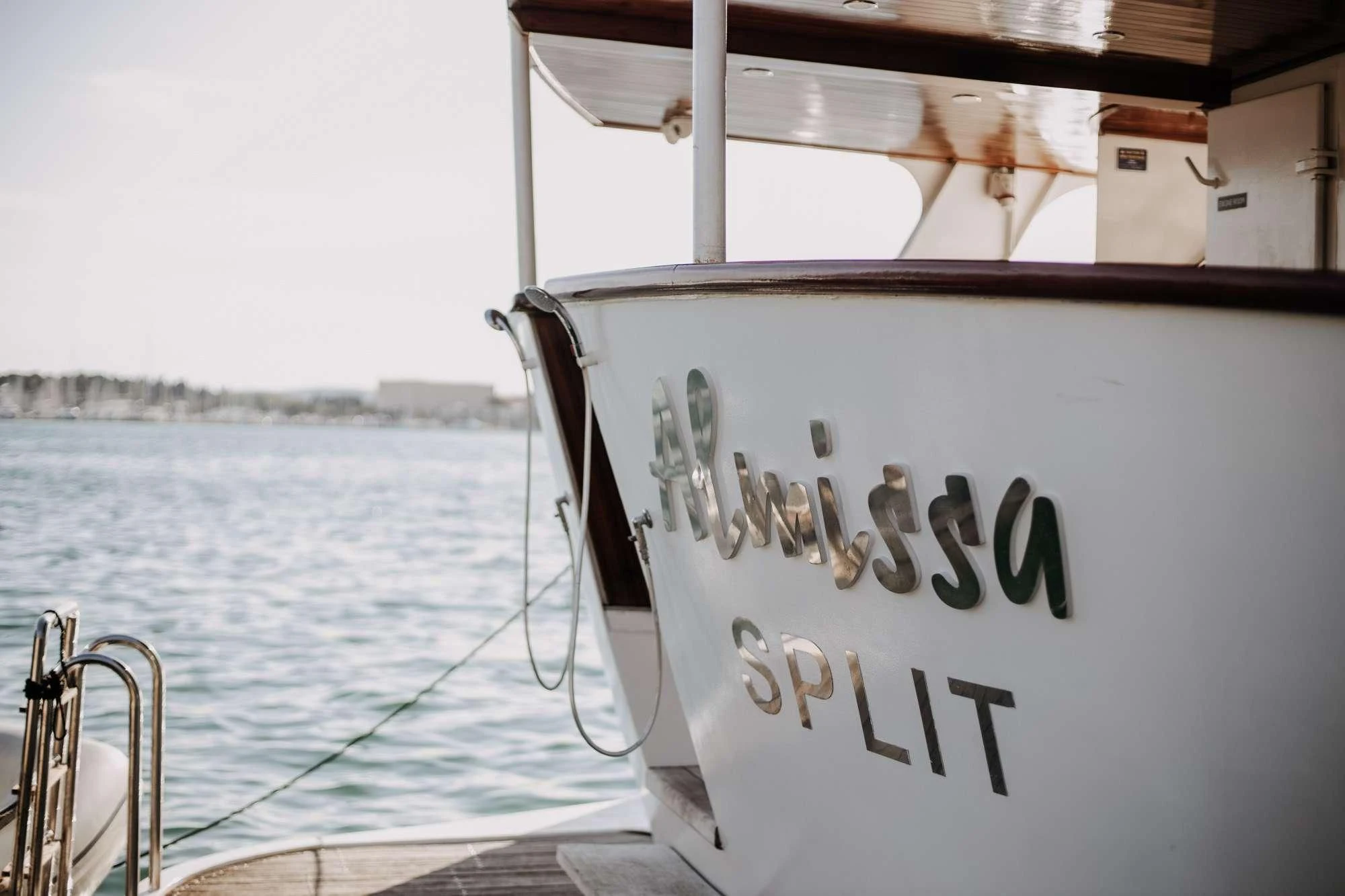 a boat on the water aboard ALMISSA Yacht for Sale