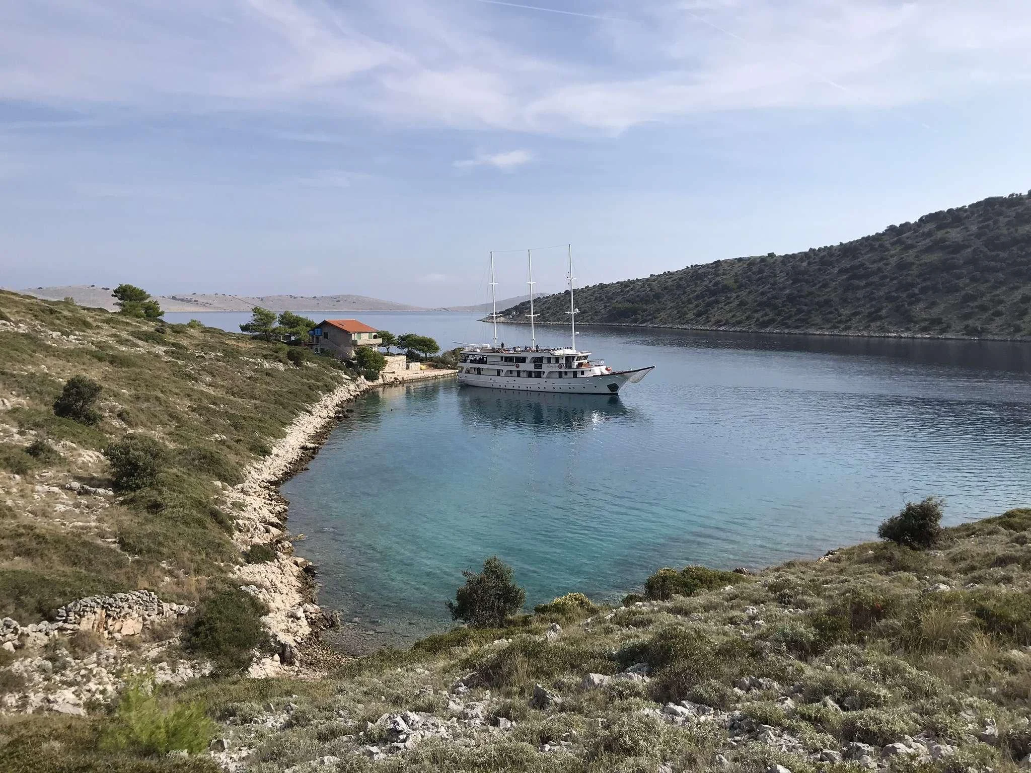 a boat on the water aboard ALMISSA Yacht for Sale