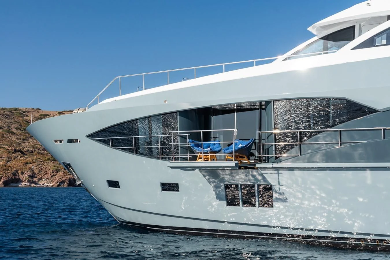 a boat on the water aboard LEONIDAS Yacht for Sale