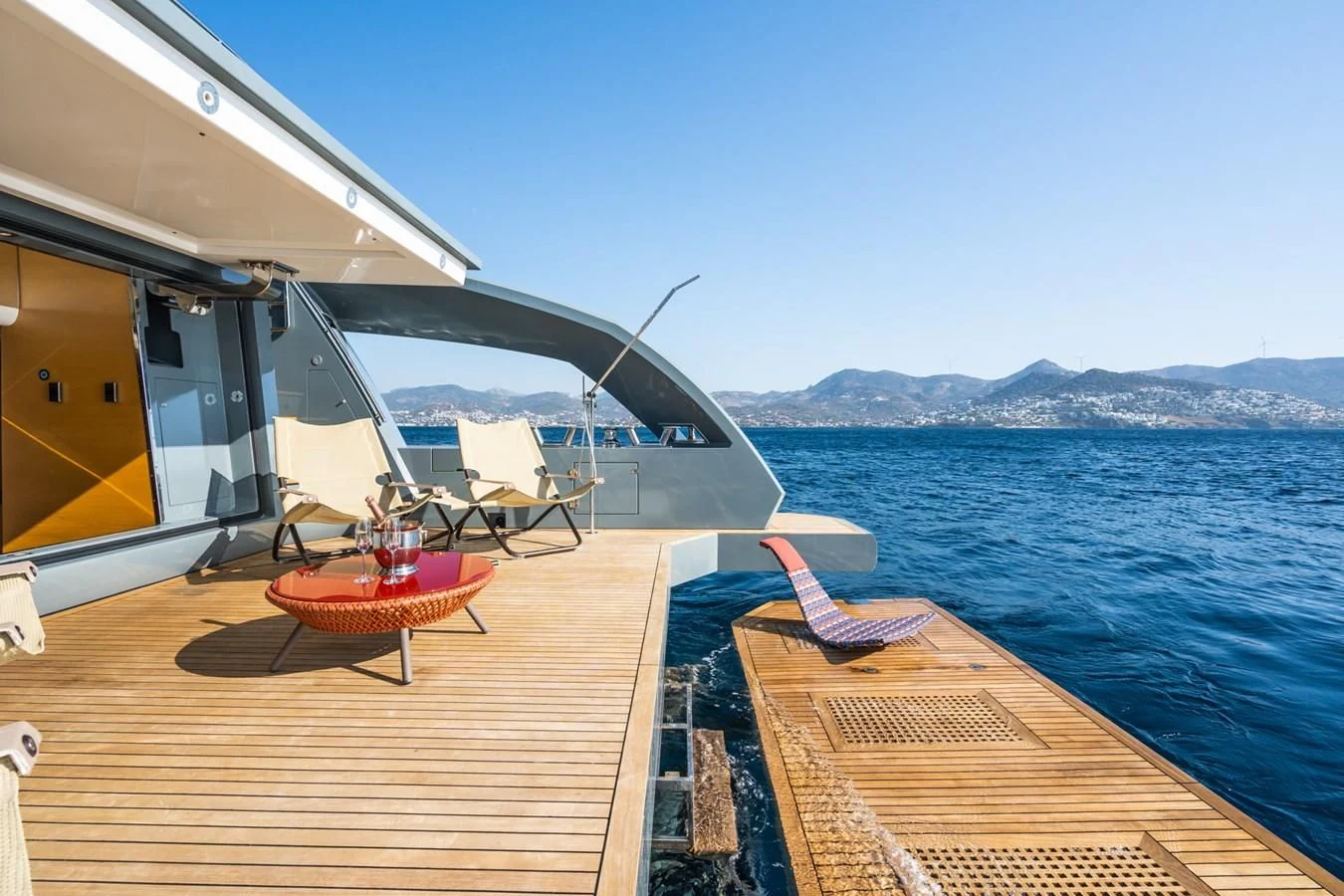 a boat on the water aboard LEONIDAS Yacht for Sale