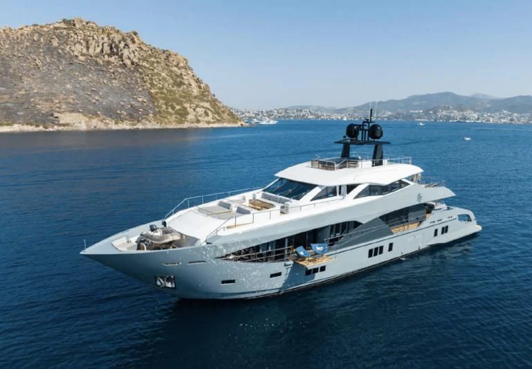 a boat on the water aboard LEONIDAS Yacht for Sale