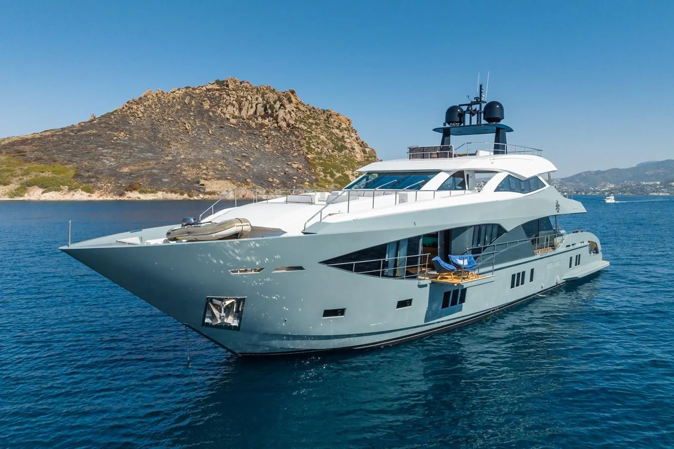 a boat on the water aboard LEONIDAS Yacht for Sale