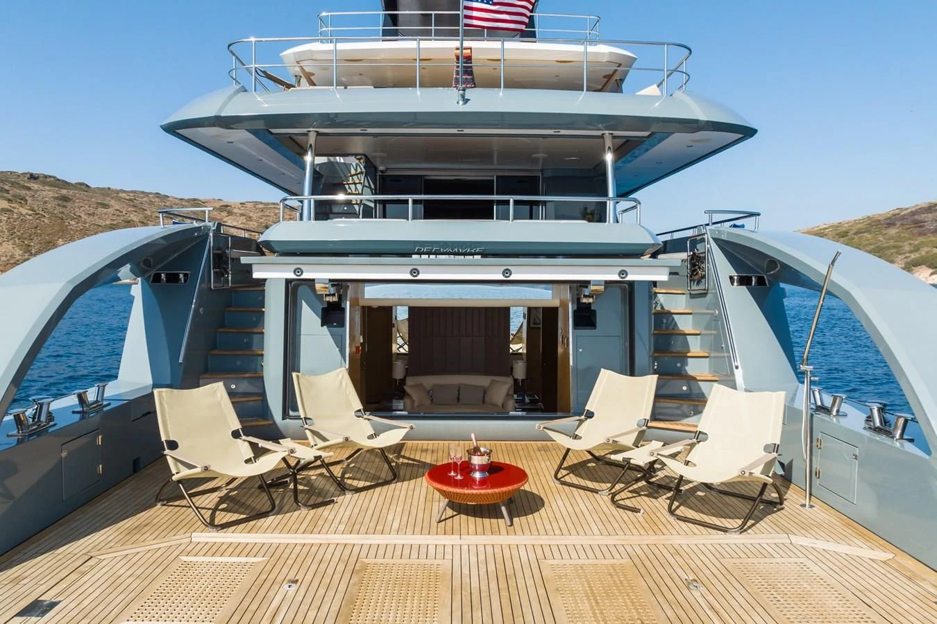 a boat on the water aboard LEONIDAS Yacht for Sale