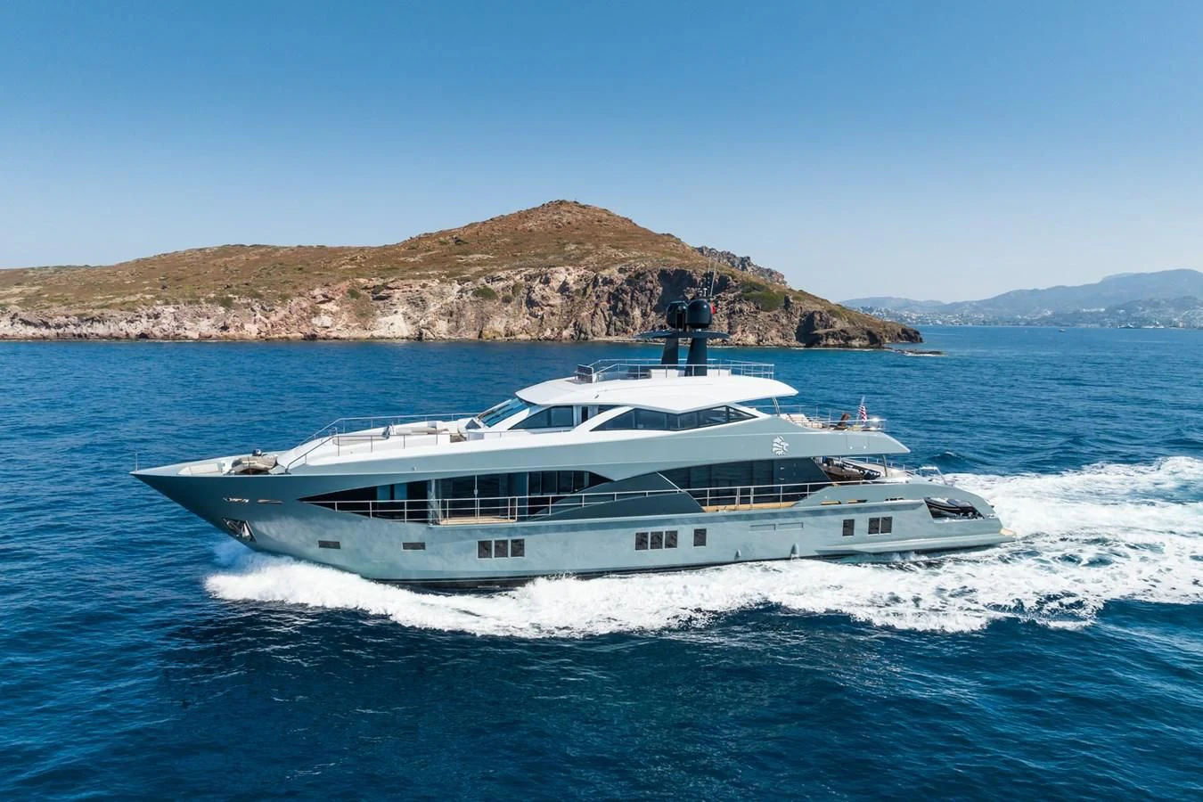 a boat on the water aboard LEONIDAS Yacht for Sale