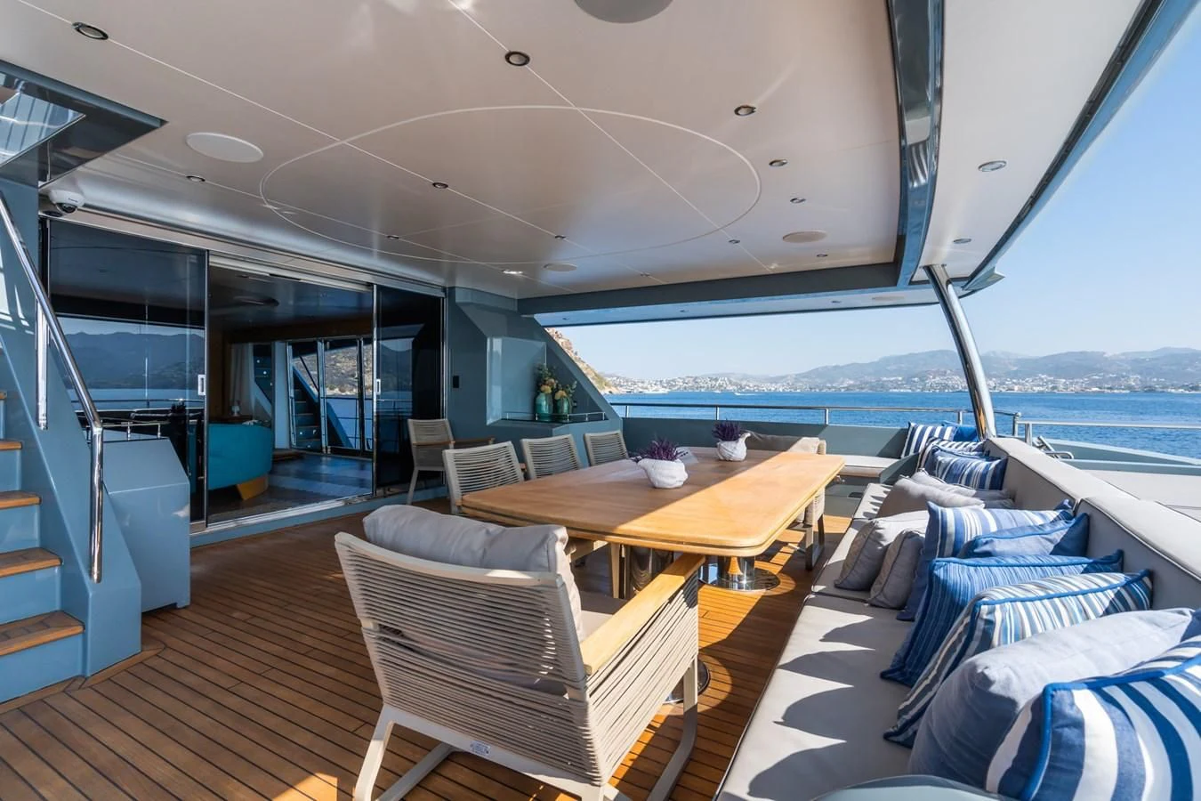 a boat on the water aboard LEONIDAS Yacht for Sale
