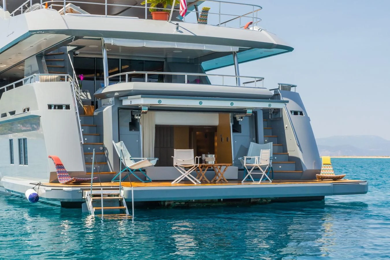 a boat on the water aboard LEONIDAS Yacht for Sale