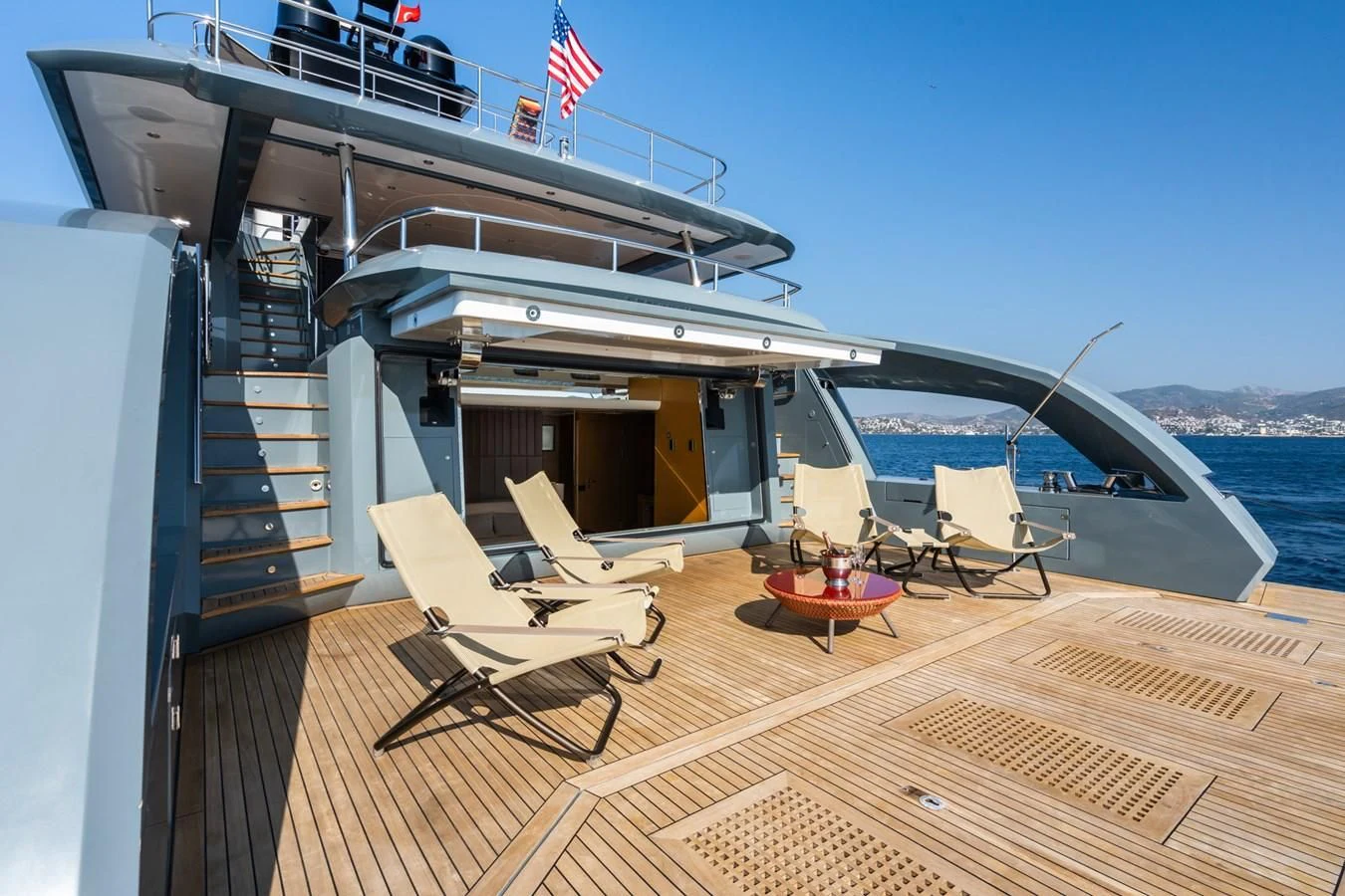 a boat on the water aboard LEONIDAS Yacht for Sale