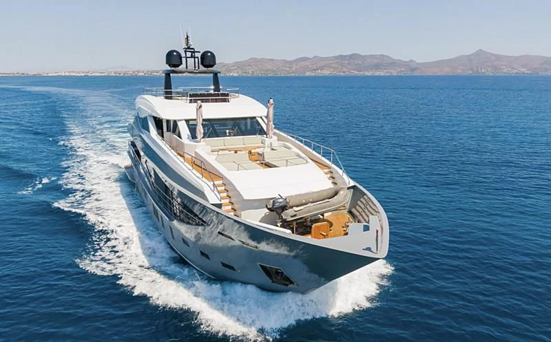 a boat on the water aboard LEONIDAS Yacht for Sale