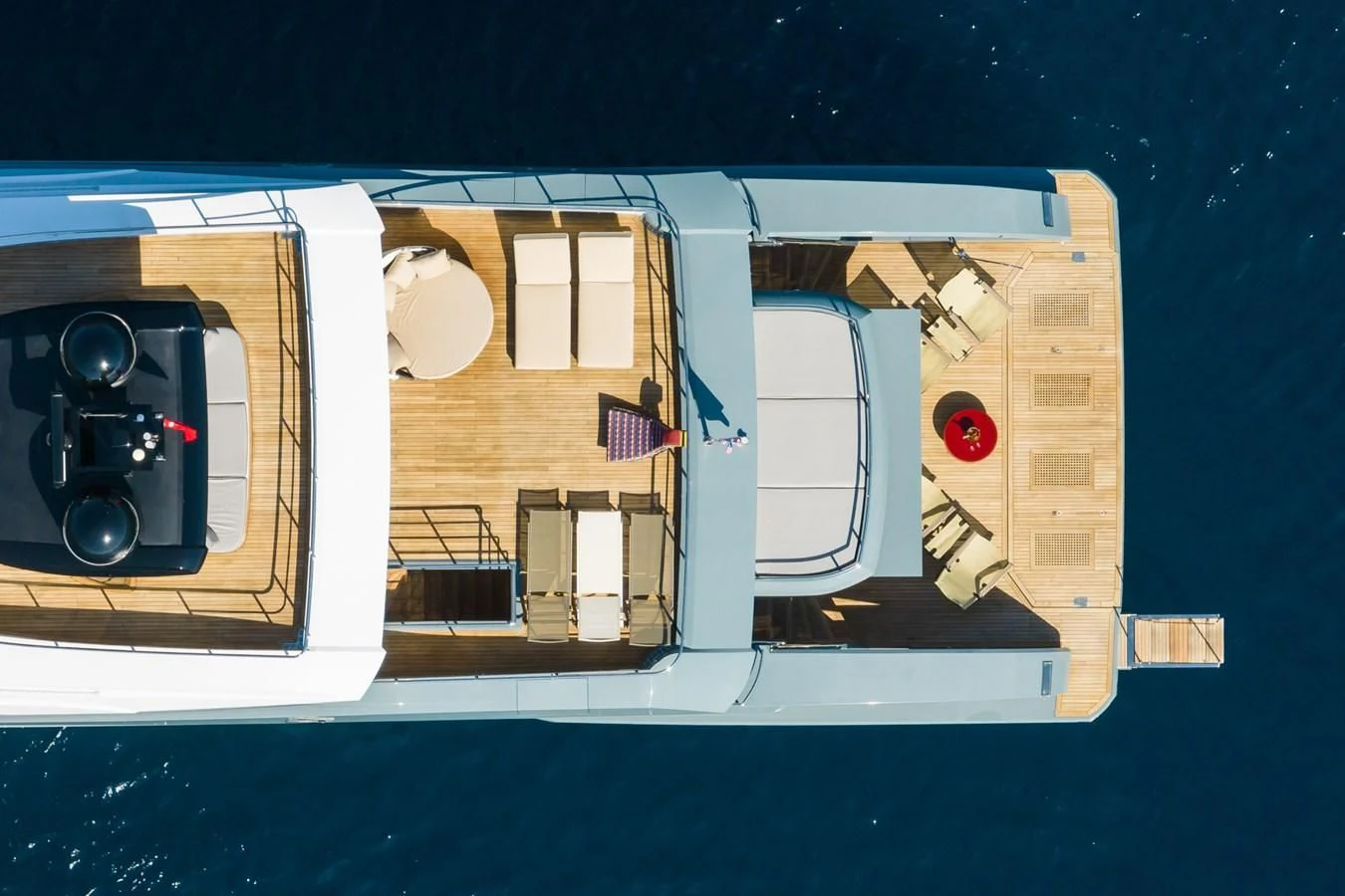 a house with a car and a camera on the roof aboard LEONIDAS Yacht for Sale