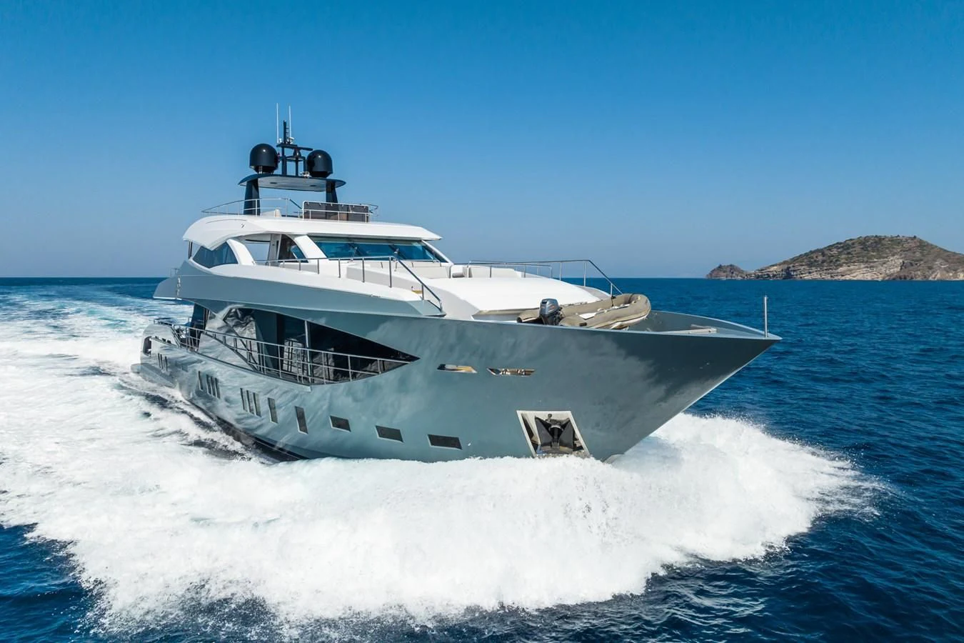 a boat on the water aboard LEONIDAS Yacht for Sale