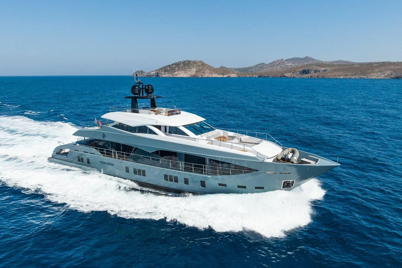 a boat on the water aboard LEONIDAS Yacht for Sale