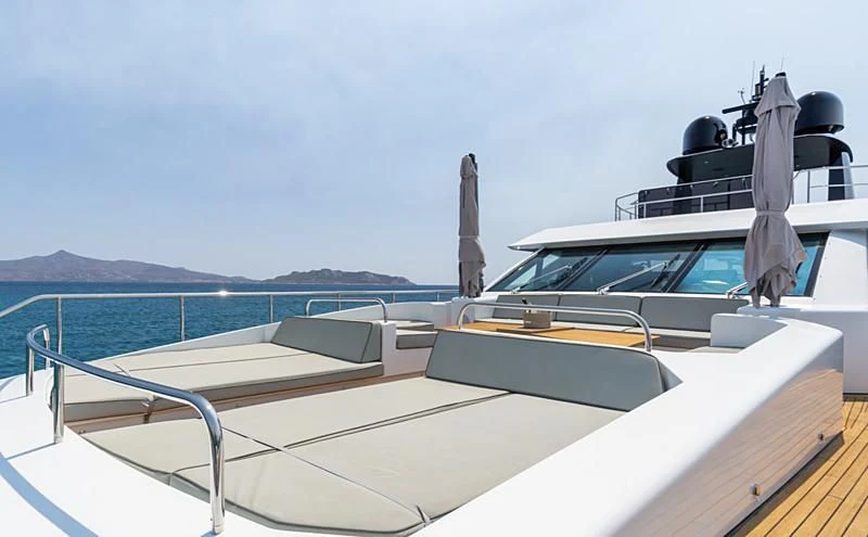 a boat on the water aboard LEONIDAS Yacht for Sale