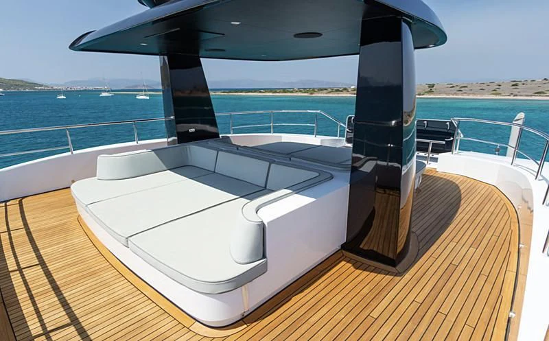 a boat on the water aboard LEONIDAS Yacht for Sale