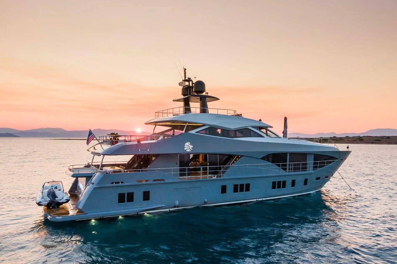 a boat on the water aboard LEONIDAS Yacht for Sale