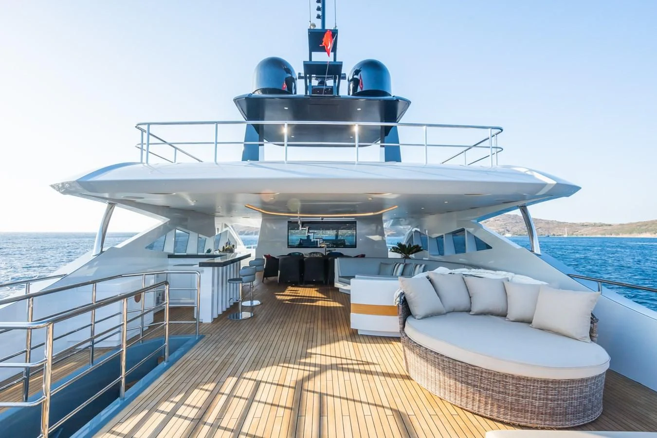 a boat on a body of water aboard LEONIDAS Yacht for Sale