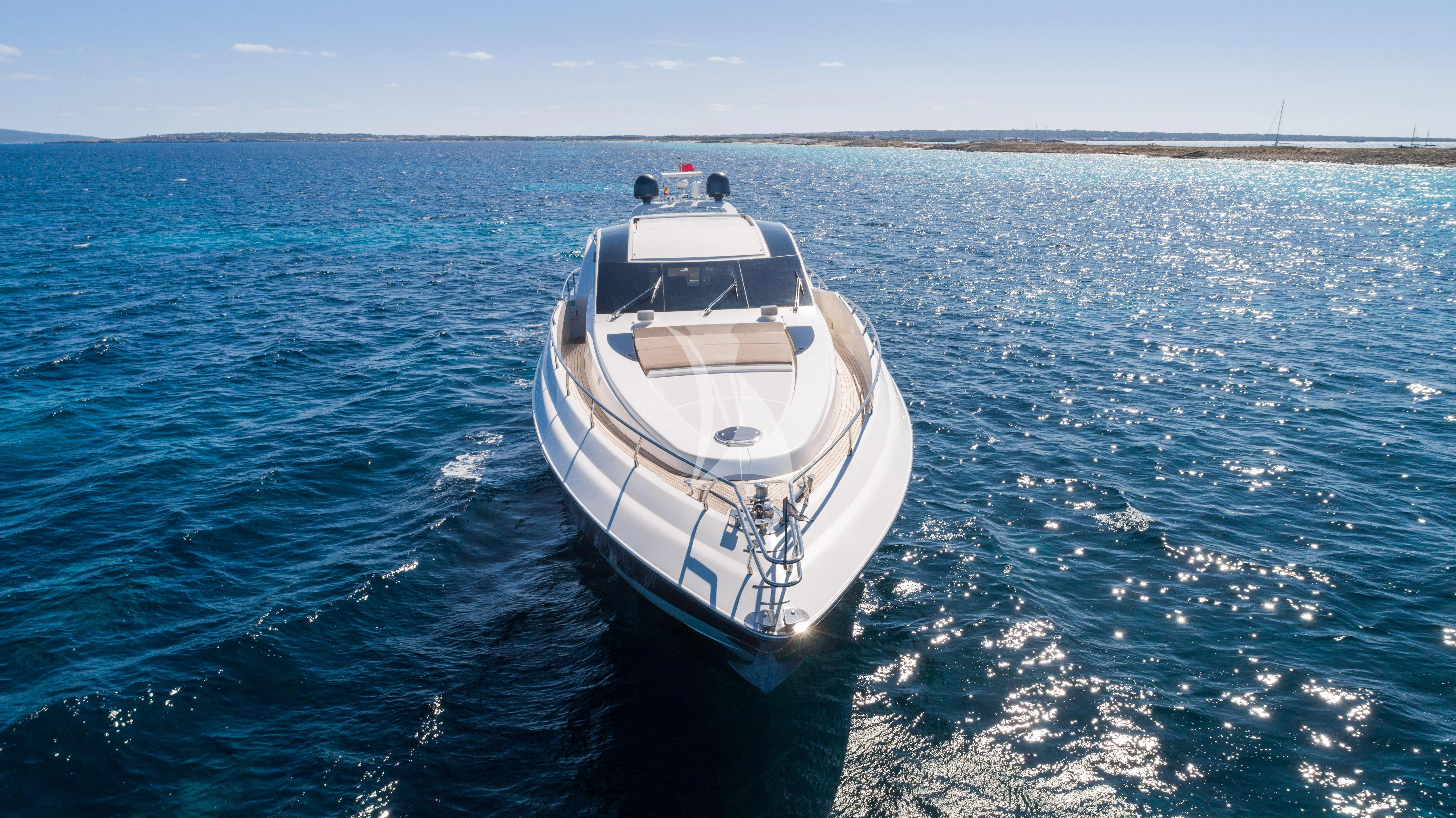 a boat in the water aboard FUNKY TOWN Yacht for Sale