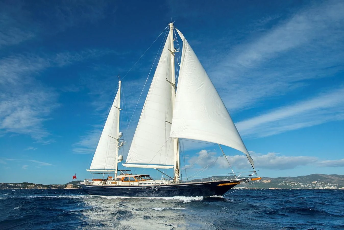 a sailboat on the water aboard AUDREY II Yacht for Sale