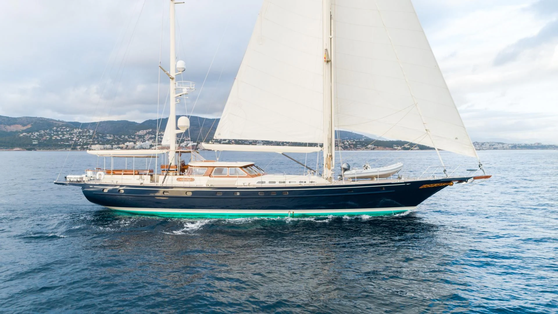 a boat on the water aboard AUDREY II Yacht for Sale