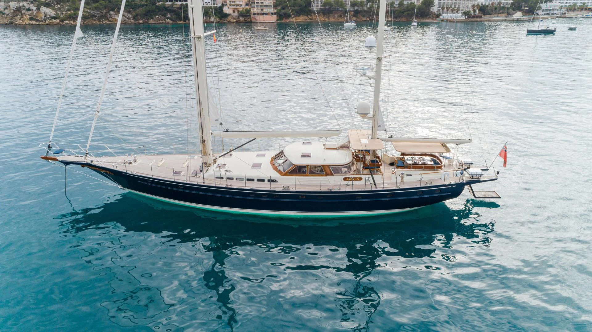 a boat in the water aboard AUDREY II Yacht for Sale