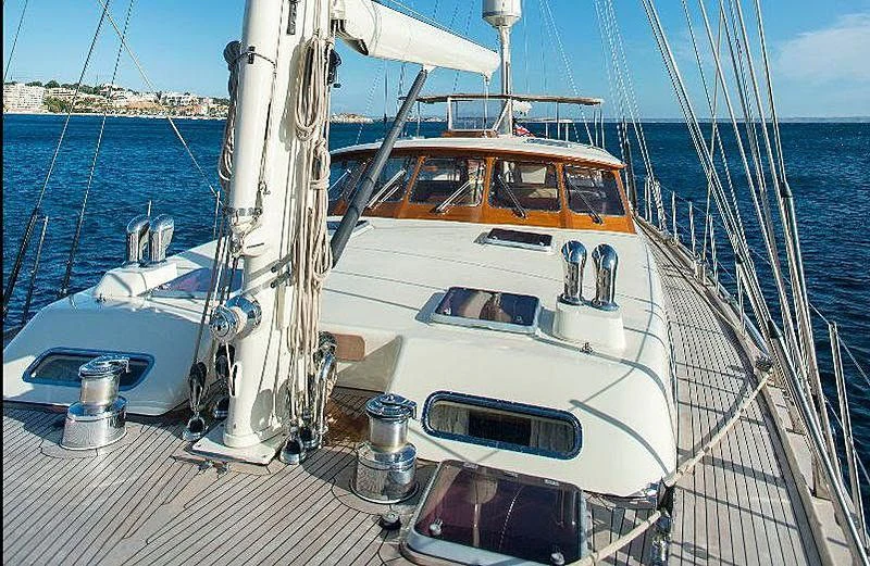 a boat on the water aboard AUDREY II Yacht for Sale