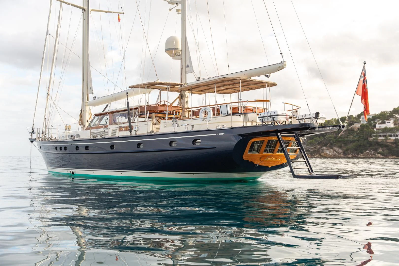 a boat on the water aboard AUDREY II Yacht for Sale