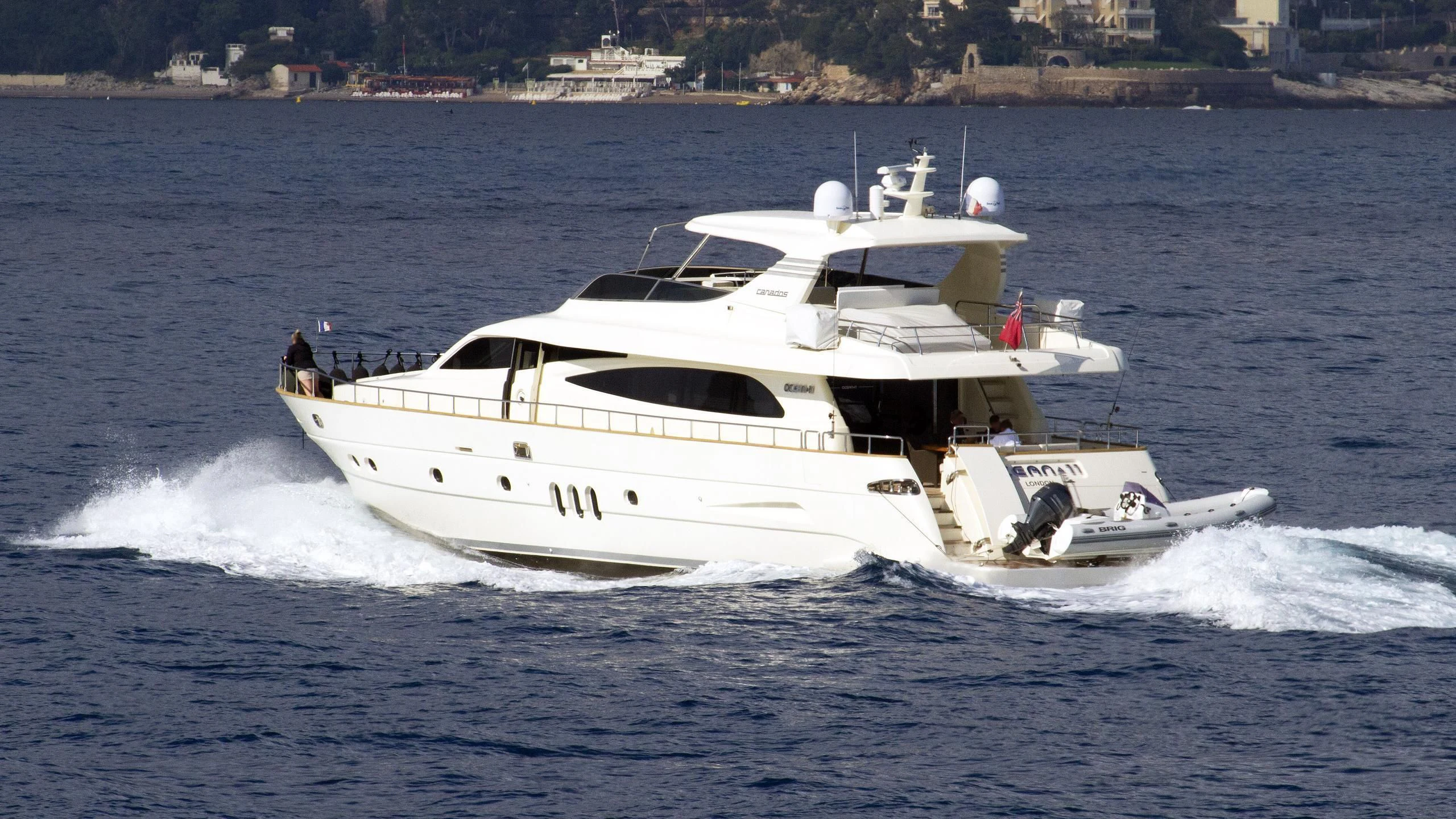 a boat on the water aboard OCEAN DELTA 11 Yacht for Sale