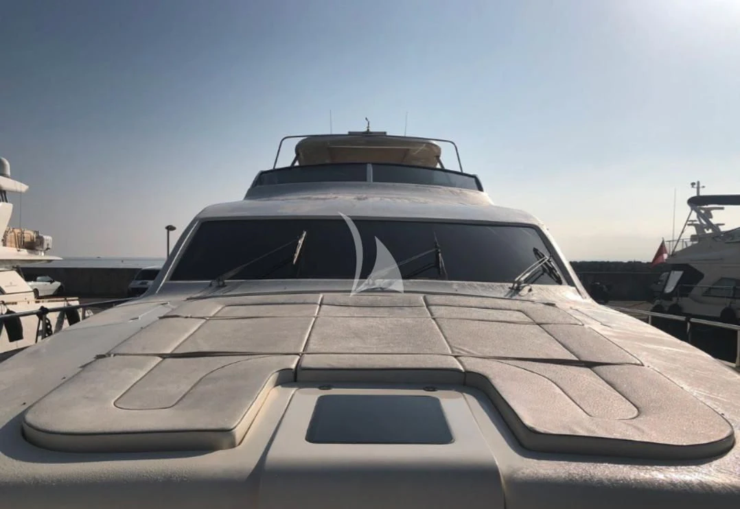 a yacht parked in a harbor aboard OCEAN DELTA 11 Yacht for Sale