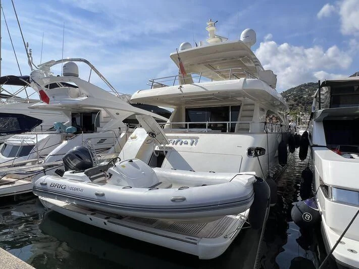 a boat docked at a pier aboard OCEAN DELTA 11 Yacht for Sale