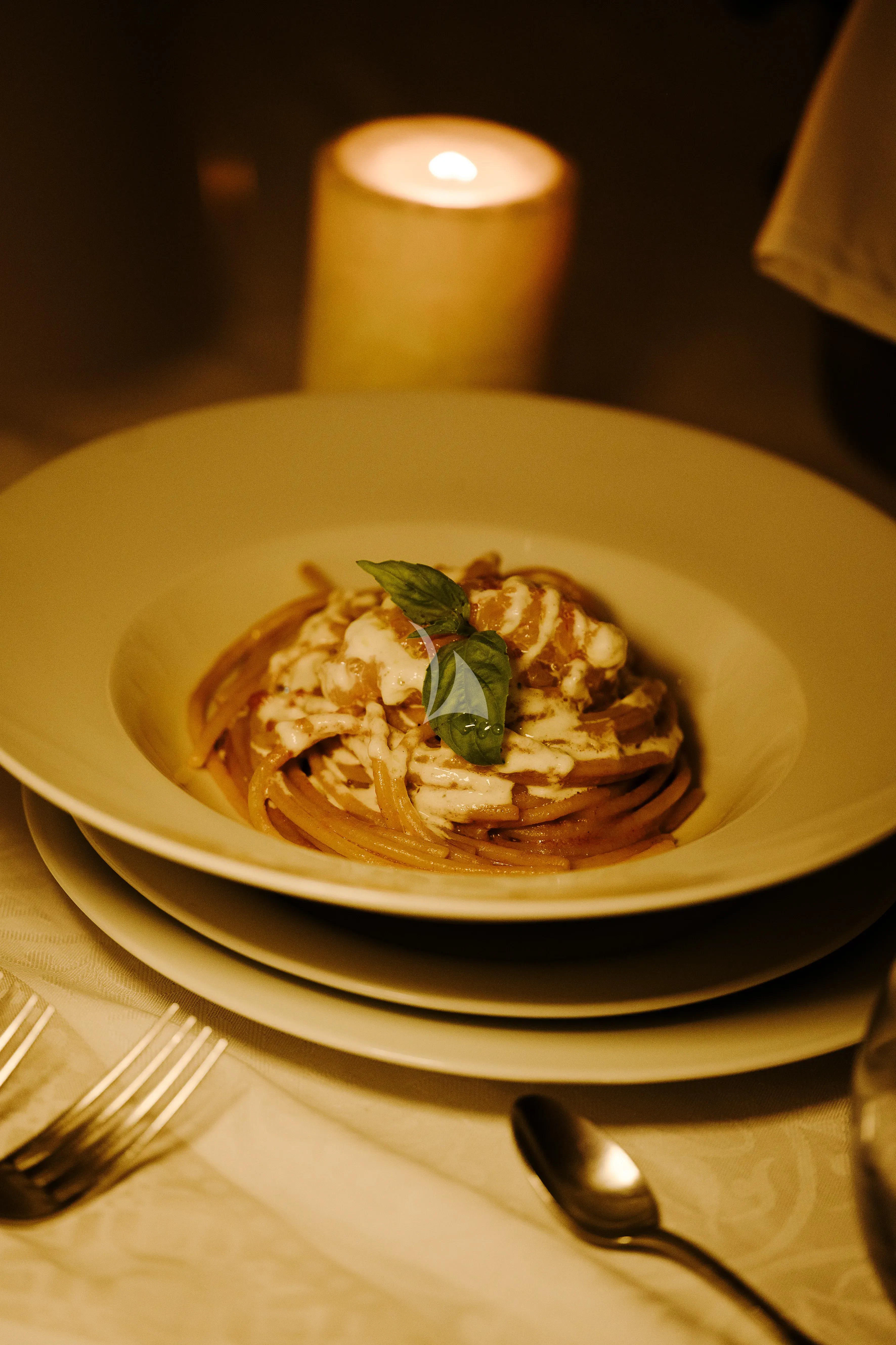 a plate of food aboard OCEAN DELTA 11 Yacht for Sale